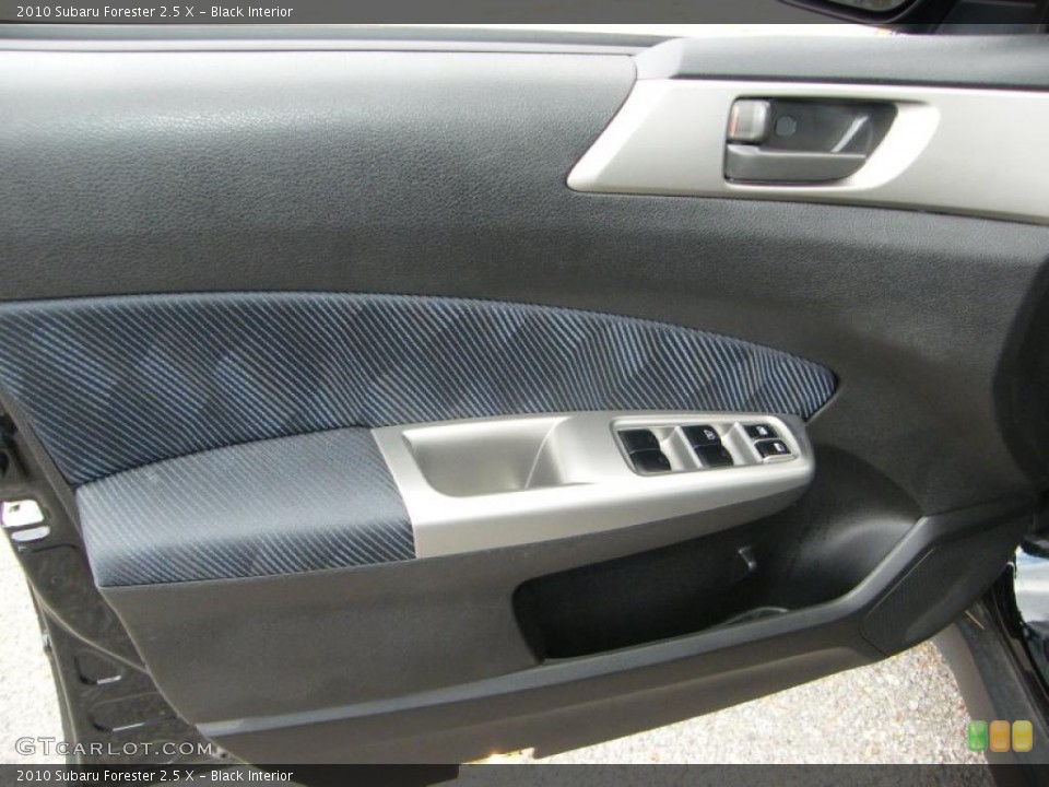 Black Interior Door Panel for the 2010 Subaru Forester 2.5 X #39145142