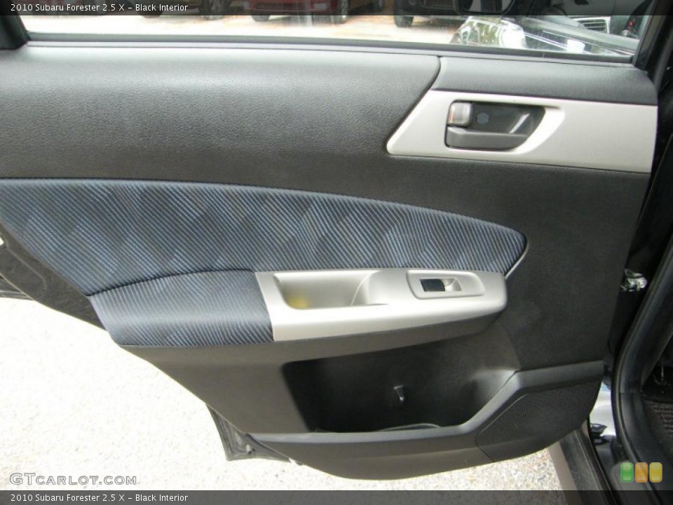 Black Interior Door Panel for the 2010 Subaru Forester 2.5 X #39145194