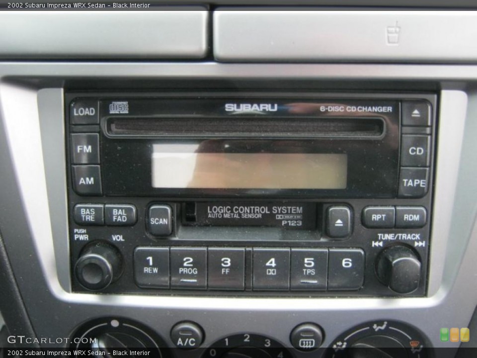 Black Interior Controls for the 2002 Subaru Impreza WRX Sedan #39145386