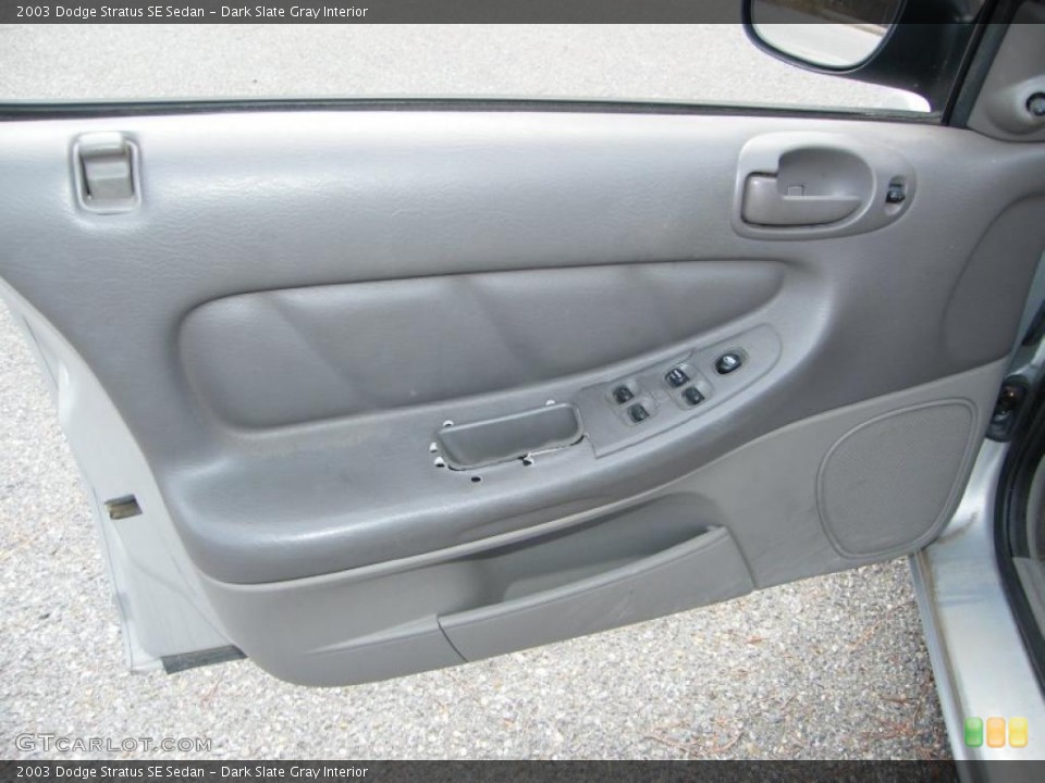 Dark Slate Gray Interior Door Panel for the 2003 Dodge Stratus SE Sedan #39145406