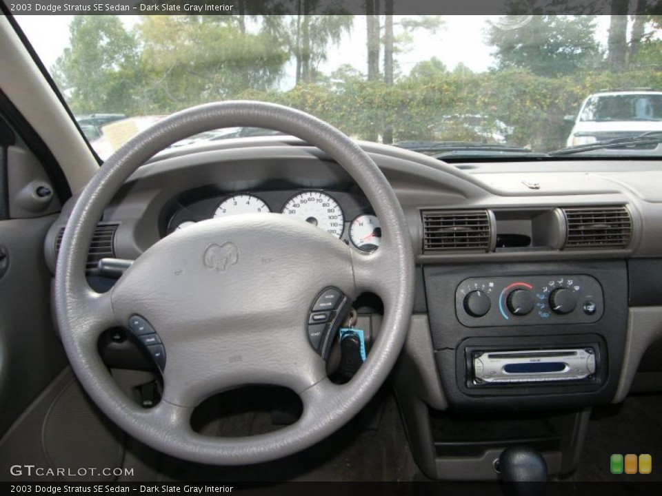 Dark Slate Gray Interior Dashboard for the 2003 Dodge Stratus SE Sedan #39145410