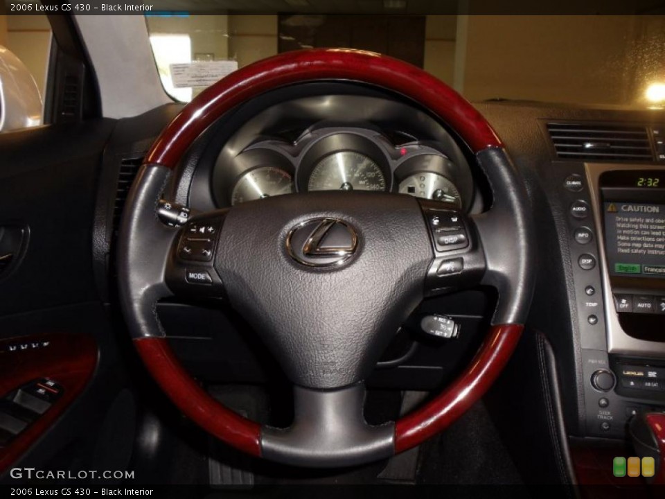 Black Interior Steering Wheel for the 2006 Lexus GS 430 #39146290