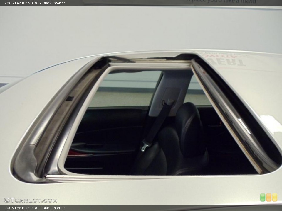 Black Interior Sunroof for the 2006 Lexus GS 430 #39146450