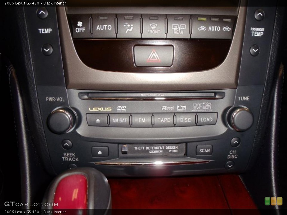 Black Interior Controls for the 2006 Lexus GS 430 #39146470