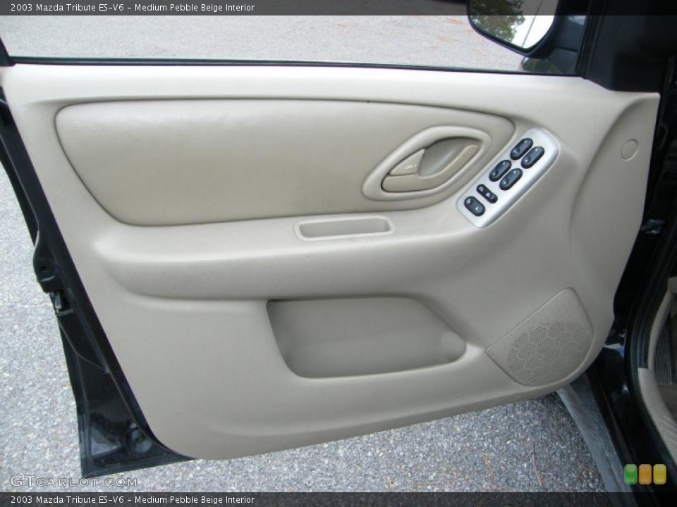 Medium Pebble Beige Interior Door Panel for the 2003 Mazda Tribute ES-V6 #39147314