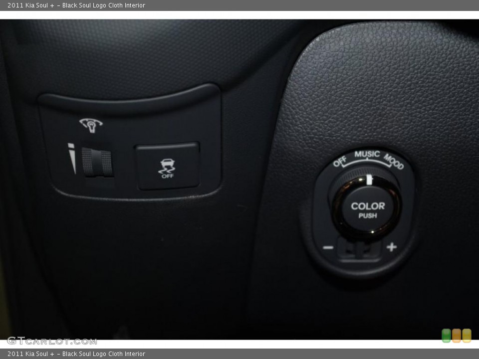 Black Soul Logo Cloth Interior Controls for the 2011 Kia Soul + #39147770