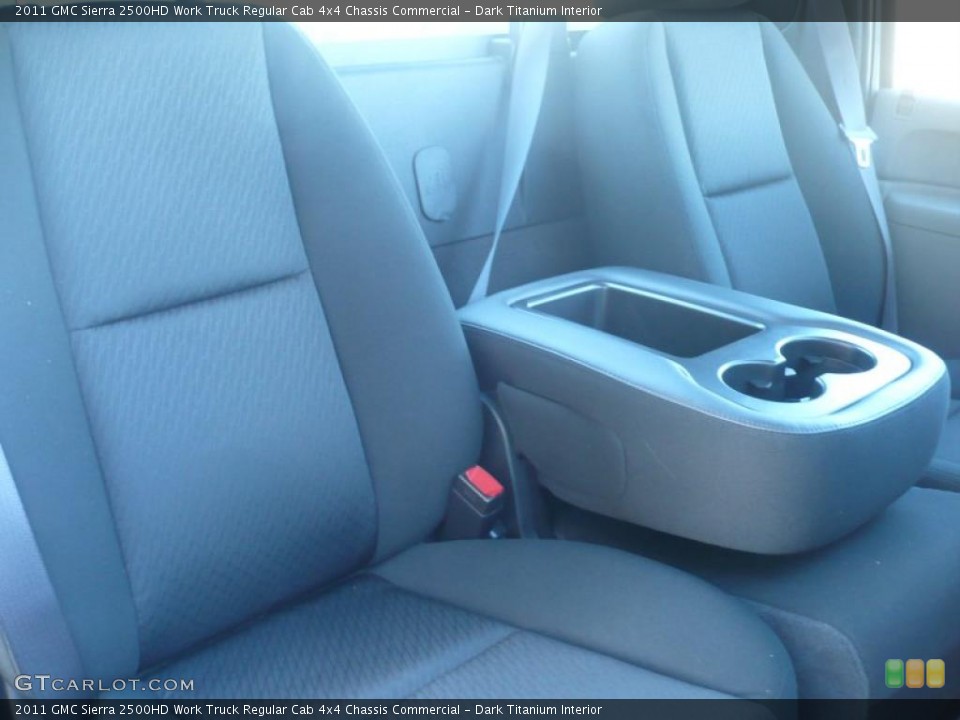 Dark Titanium Interior Photo for the 2011 GMC Sierra 2500HD Work Truck Regular Cab 4x4 Chassis Commercial #39149733
