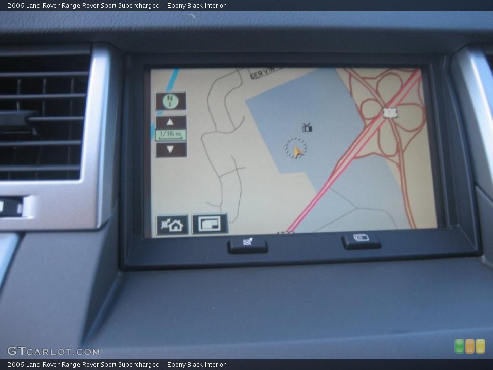 Ebony Black Interior Navigation for the 2006 Land Rover Range Rover Sport Supercharged #39149937