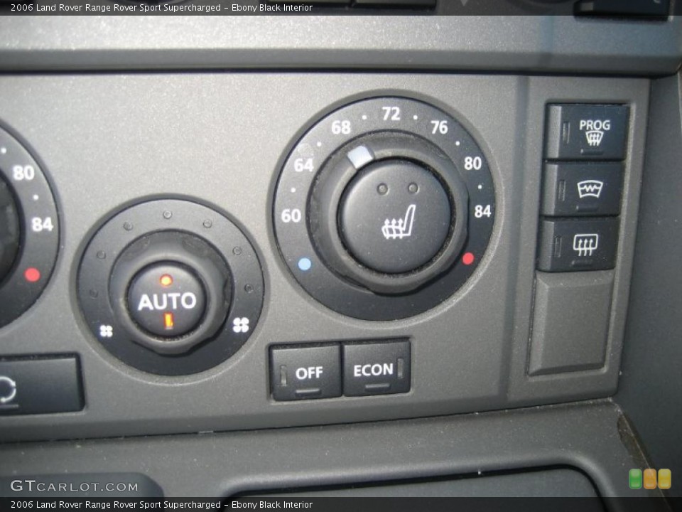 Ebony Black Interior Controls for the 2006 Land Rover Range Rover Sport Supercharged #39149965