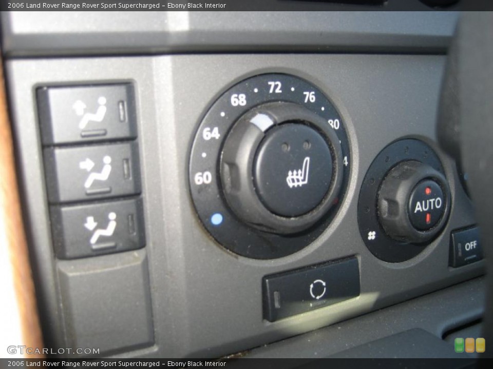 Ebony Black Interior Controls for the 2006 Land Rover Range Rover Sport Supercharged #39149977