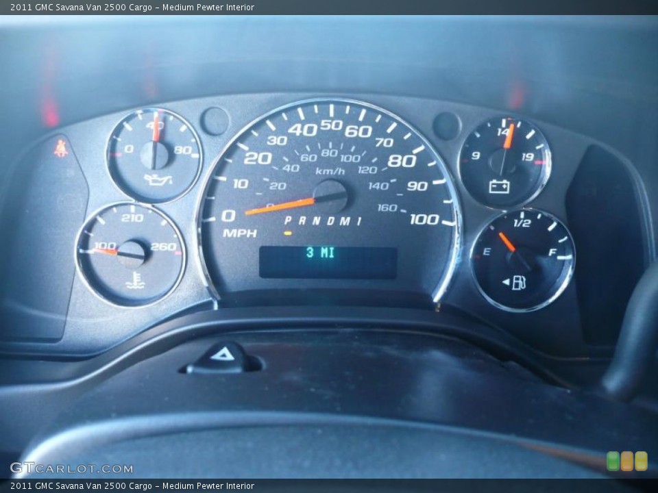 Medium Pewter Interior Gauges for the 2011 GMC Savana Van 2500 Cargo #39150321