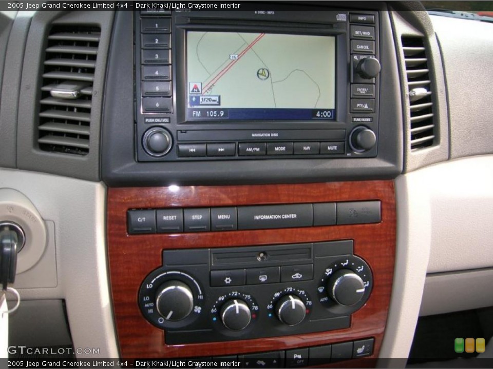 Dark Khaki/Light Graystone Interior Navigation for the 2005 Jeep Grand Cherokee Limited 4x4 #39150829