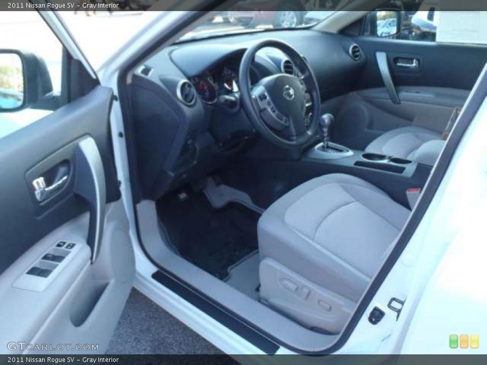 Gray Interior Prime Interior for the 2011 Nissan Rogue SV #39150893