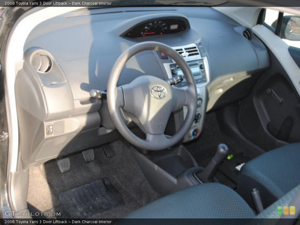 Dark Charcoal Interior Photo for the 2008 Toyota Yaris 3 Door Liftback #39152021