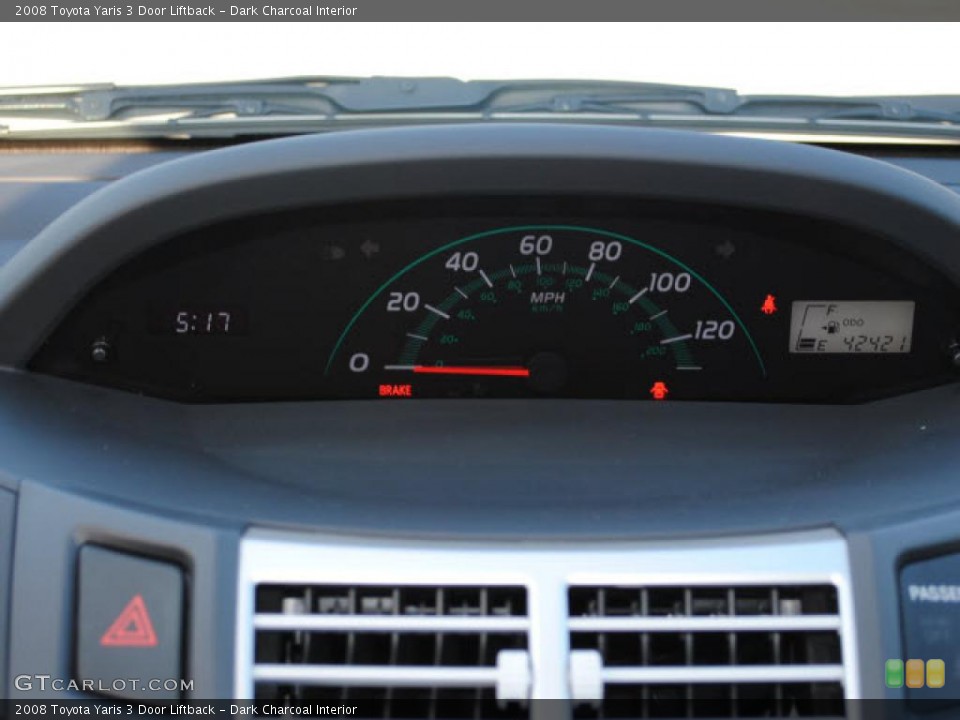Dark Charcoal Interior Gauges for the 2008 Toyota Yaris 3 Door Liftback #39152053