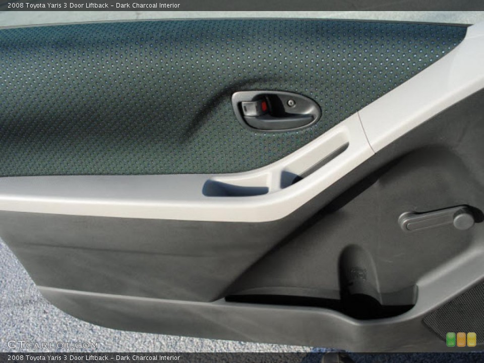 Dark Charcoal Interior Door Panel for the 2008 Toyota Yaris 3 Door Liftback #39152101