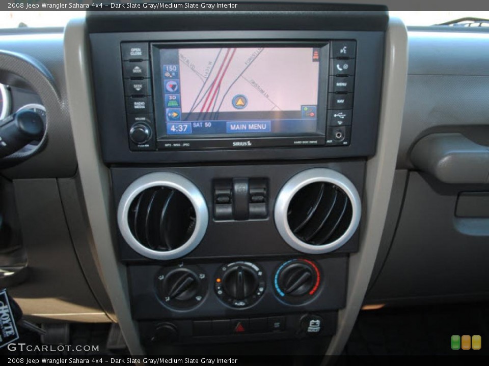 Dark Slate Gray/Medium Slate Gray Interior Navigation for the 2008 Jeep Wrangler Sahara 4x4 #39152361