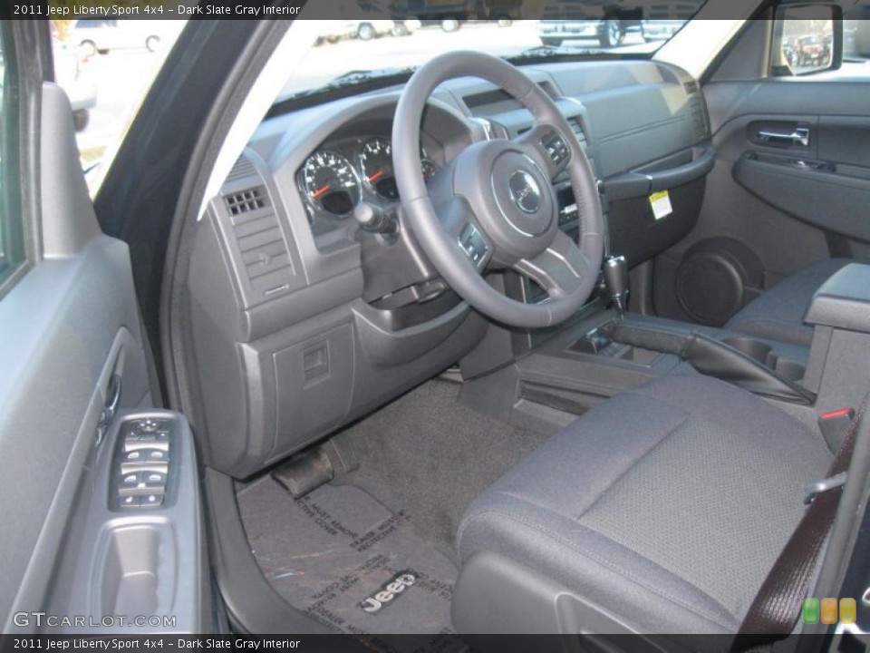 Dark Slate Gray Interior Prime Interior for the 2011 Jeep Liberty Sport 4x4 #39152533