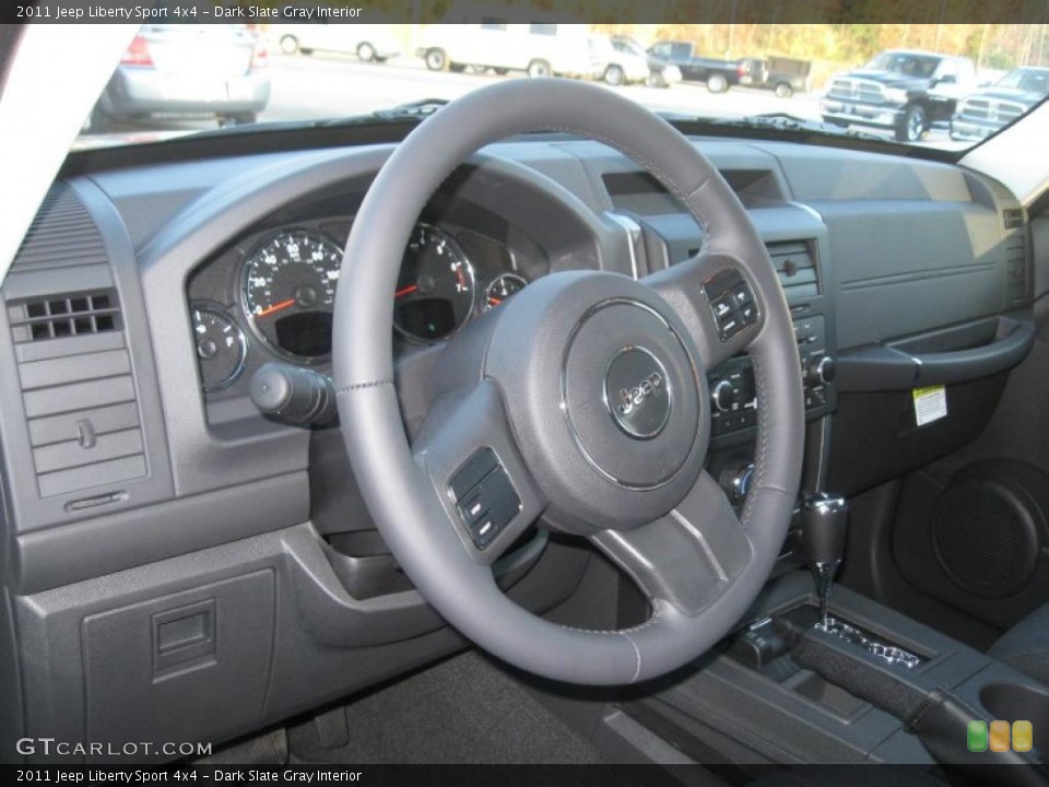 Dark Slate Gray Interior Steering Wheel for the 2011 Jeep Liberty Sport 4x4 #39152582