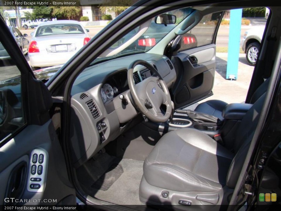 Ebony Interior Photo for the 2007 Ford Escape Hybrid #39152965
