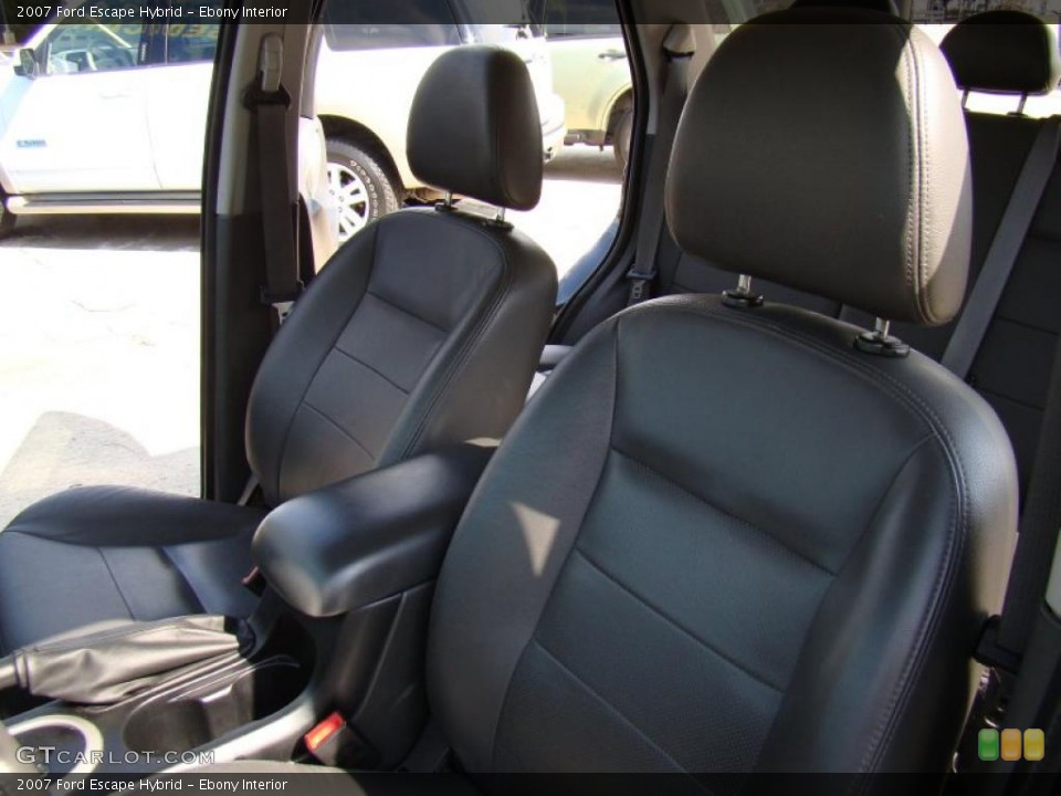 Ebony Interior Photo for the 2007 Ford Escape Hybrid #39152997