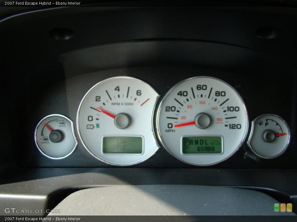 Ebony Interior Gauges for the 2007 Ford Escape Hybrid #39153293