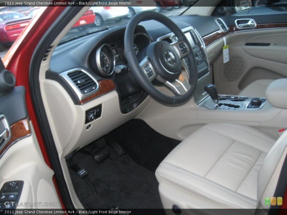 Black/Light Frost Beige Interior Prime Interior for the 2011 Jeep Grand Cherokee Limited 4x4 #39153657