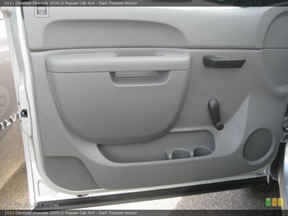 Dark Titanium Interior Door Panel for the 2011 Chevrolet Silverado 1500 LS Regular Cab 4x4 #39153909