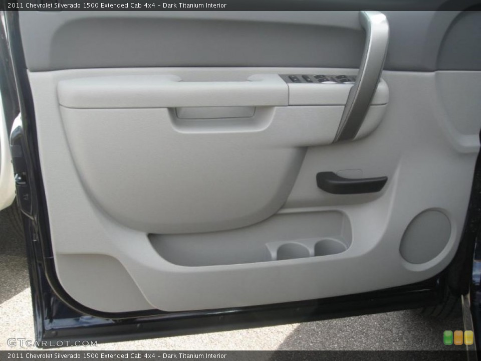 Dark Titanium Interior Door Panel for the 2011 Chevrolet Silverado 1500 Extended Cab 4x4 #39154065