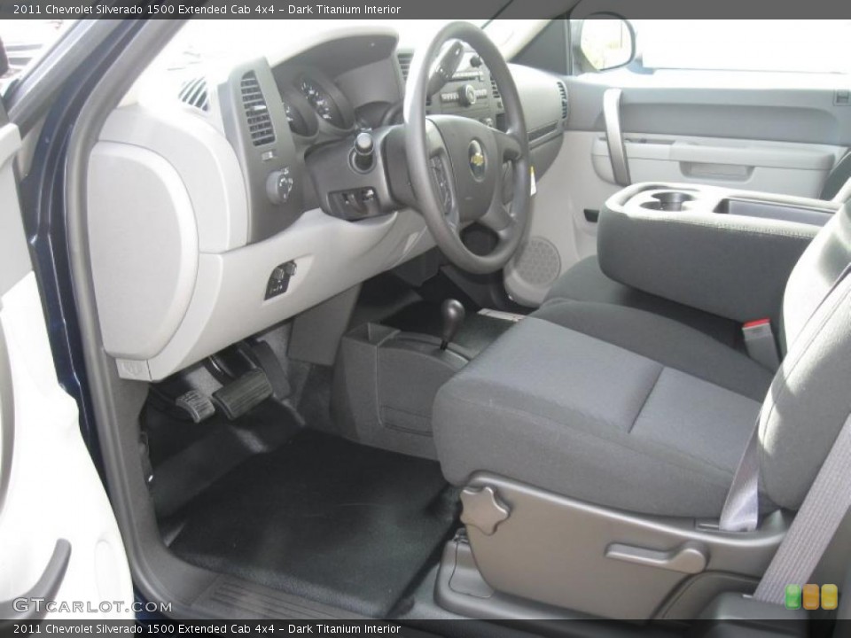 Dark Titanium Interior Photo for the 2011 Chevrolet Silverado 1500 Extended Cab 4x4 #39154081