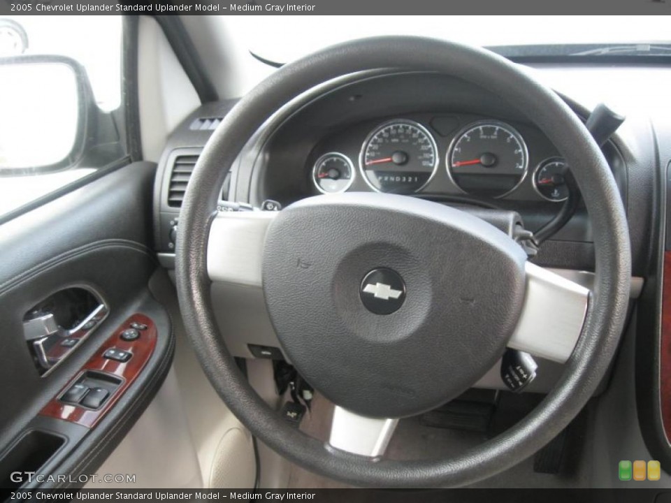 Medium Gray Interior Steering Wheel for the 2005 Chevrolet Uplander  #39154705