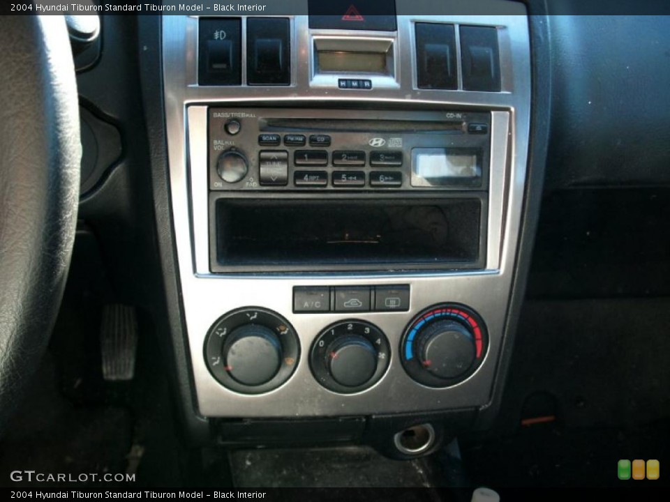 Black Interior Controls for the 2004 Hyundai Tiburon  #39154913
