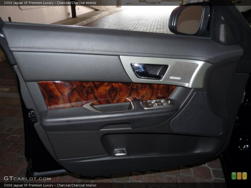 Charcoal/Charcoal Interior Door Panel for the 2009 Jaguar XF Premium Luxury #39158461