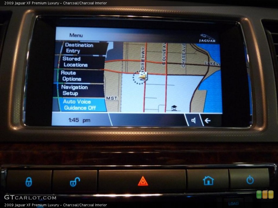 Charcoal/Charcoal Interior Navigation for the 2009 Jaguar XF Premium Luxury #39158725