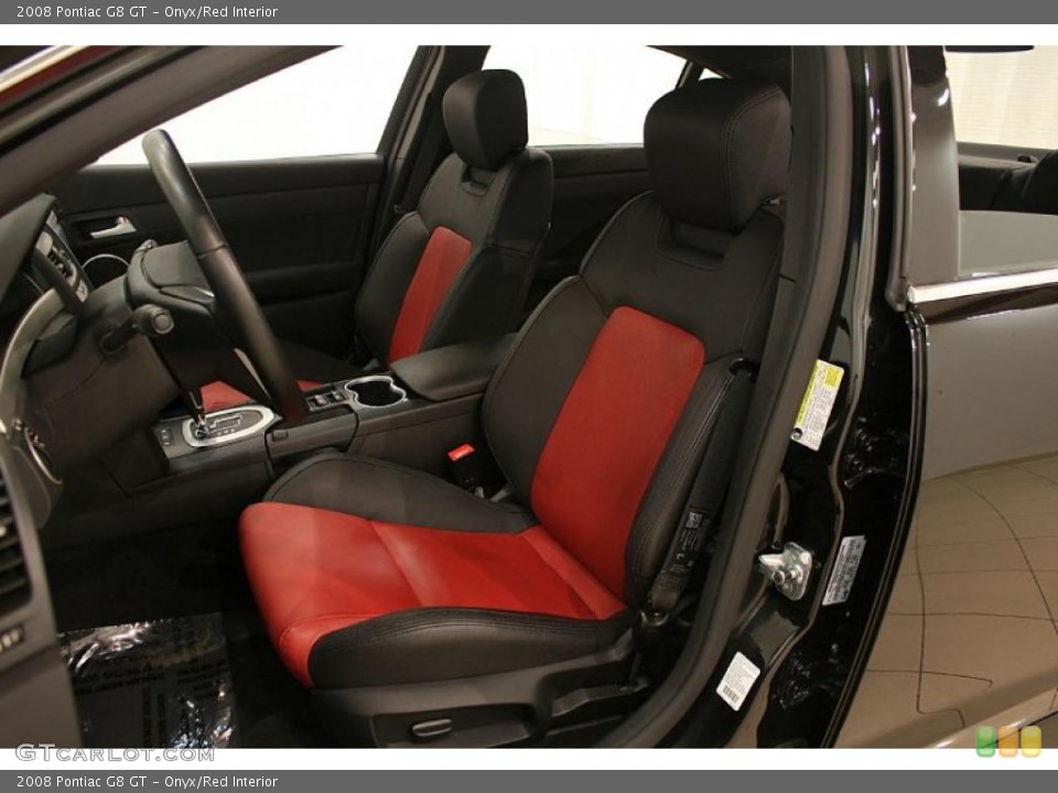 Onyx/Red Interior Photo for the 2008 Pontiac G8 GT #39160407
