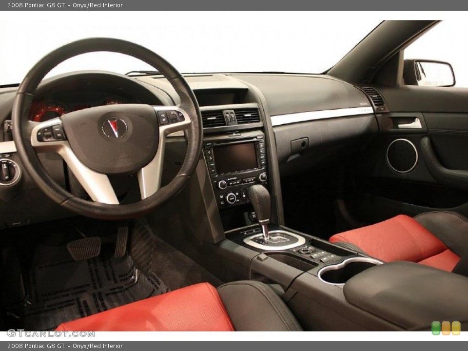 Onyx/Red Interior Prime Interior for the 2008 Pontiac G8 GT #39160422