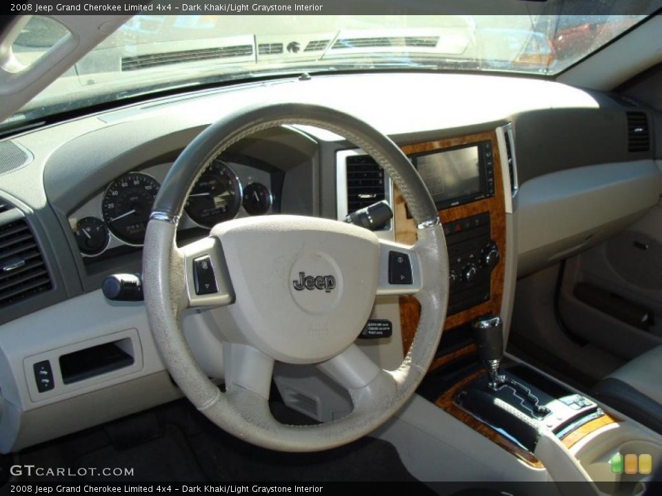 Dark Khaki/Light Graystone Interior Dashboard for the 2008 Jeep Grand Cherokee Limited 4x4 #39161634