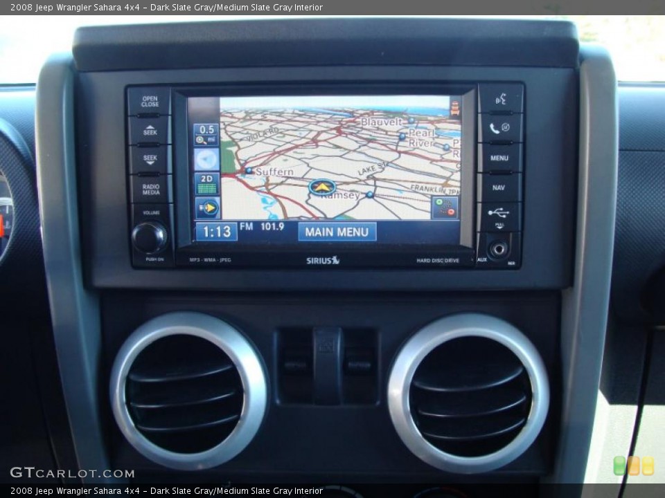 Dark Slate Gray/Medium Slate Gray Interior Navigation for the 2008 Jeep Wrangler Sahara 4x4 #39162254