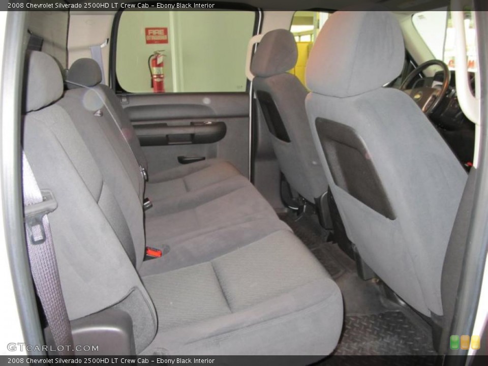 Ebony Black Interior Photo for the 2008 Chevrolet Silverado 2500HD LT Crew Cab #39162290