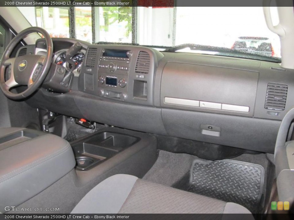 Ebony Black Interior Dashboard for the 2008 Chevrolet Silverado 2500HD LT Crew Cab #39162306