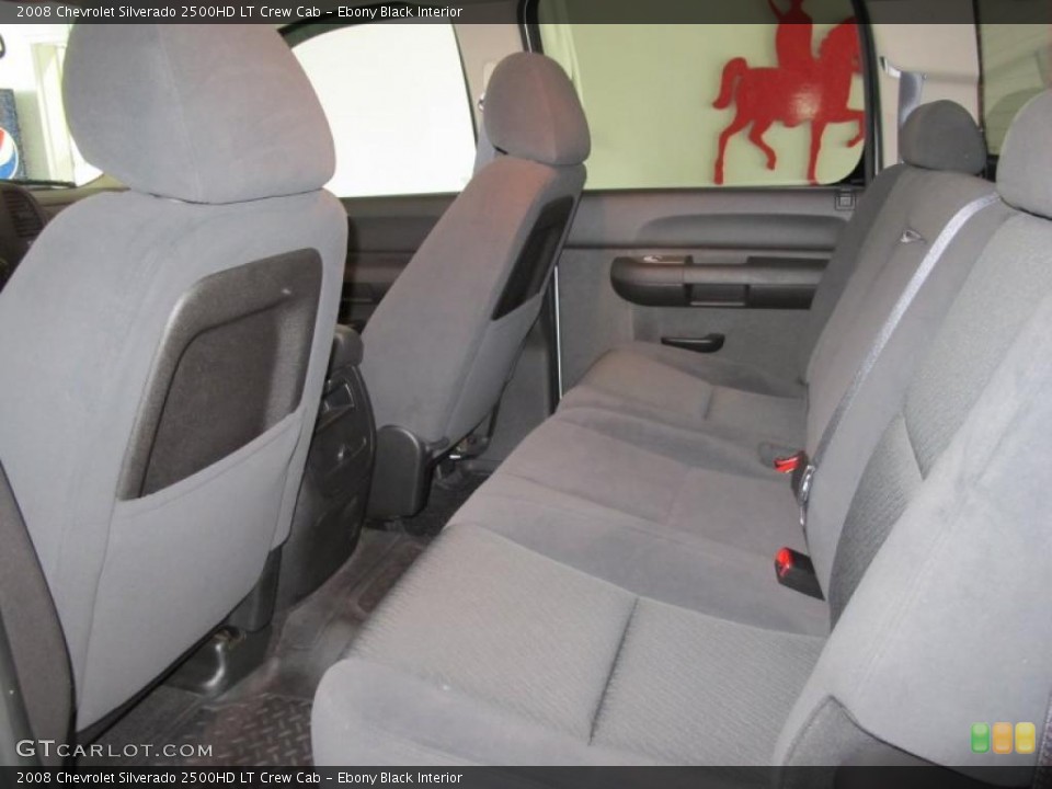Ebony Black Interior Photo for the 2008 Chevrolet Silverado 2500HD LT Crew Cab #39162338
