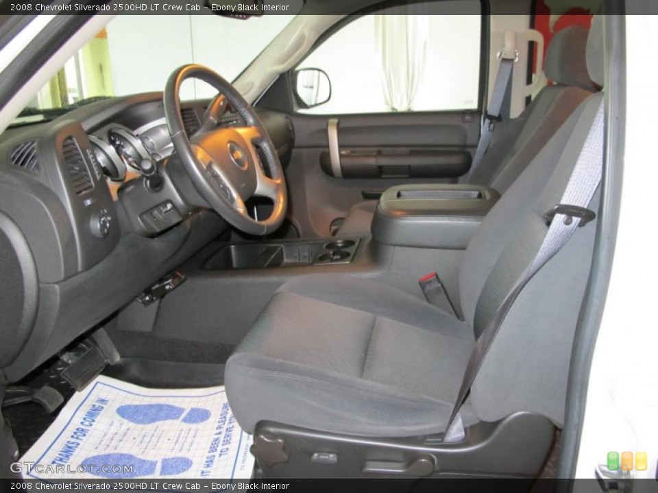 Ebony Black Interior Photo for the 2008 Chevrolet Silverado 2500HD LT Crew Cab #39162386
