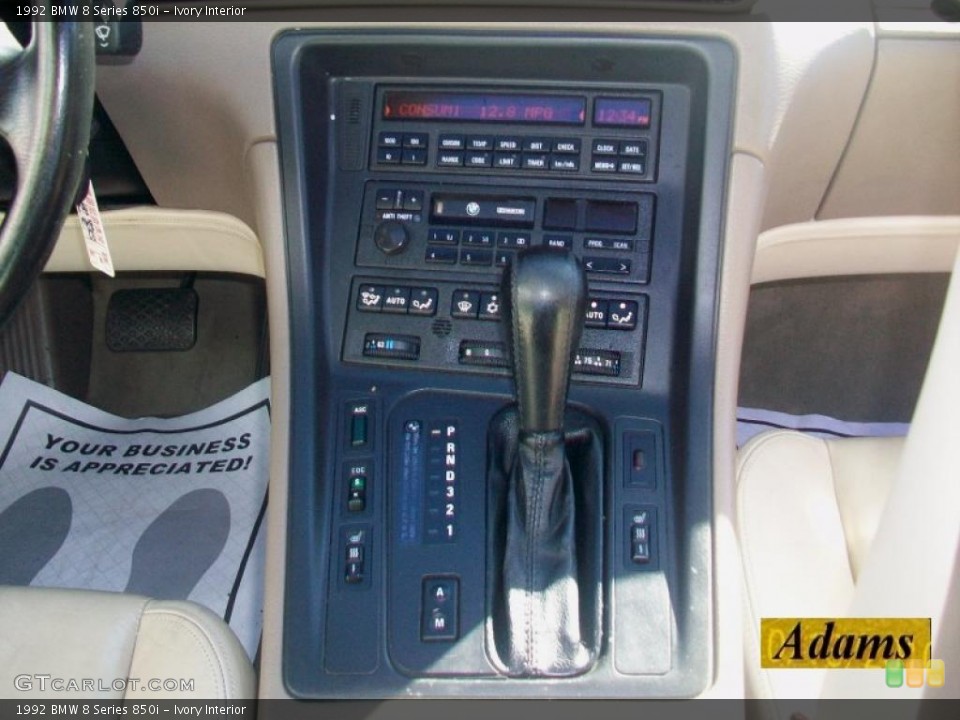 Ivory Interior Controls for the 1992 BMW 8 Series 850i #39163398