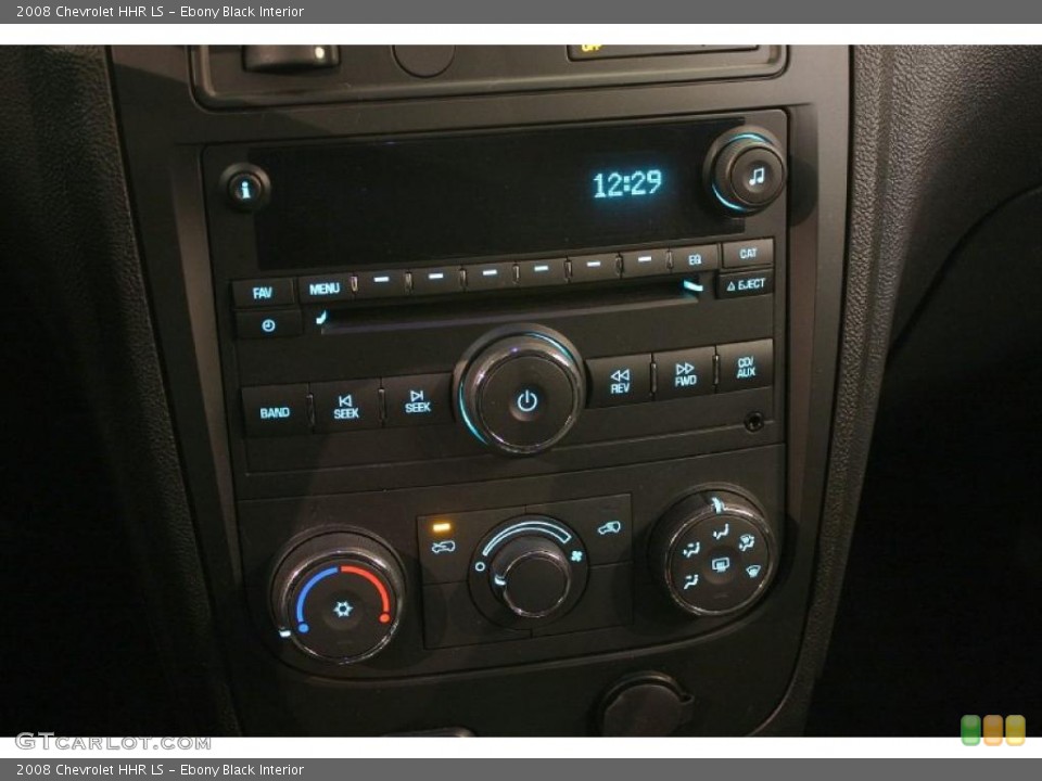 Ebony Black Interior Controls for the 2008 Chevrolet HHR LS #39164450