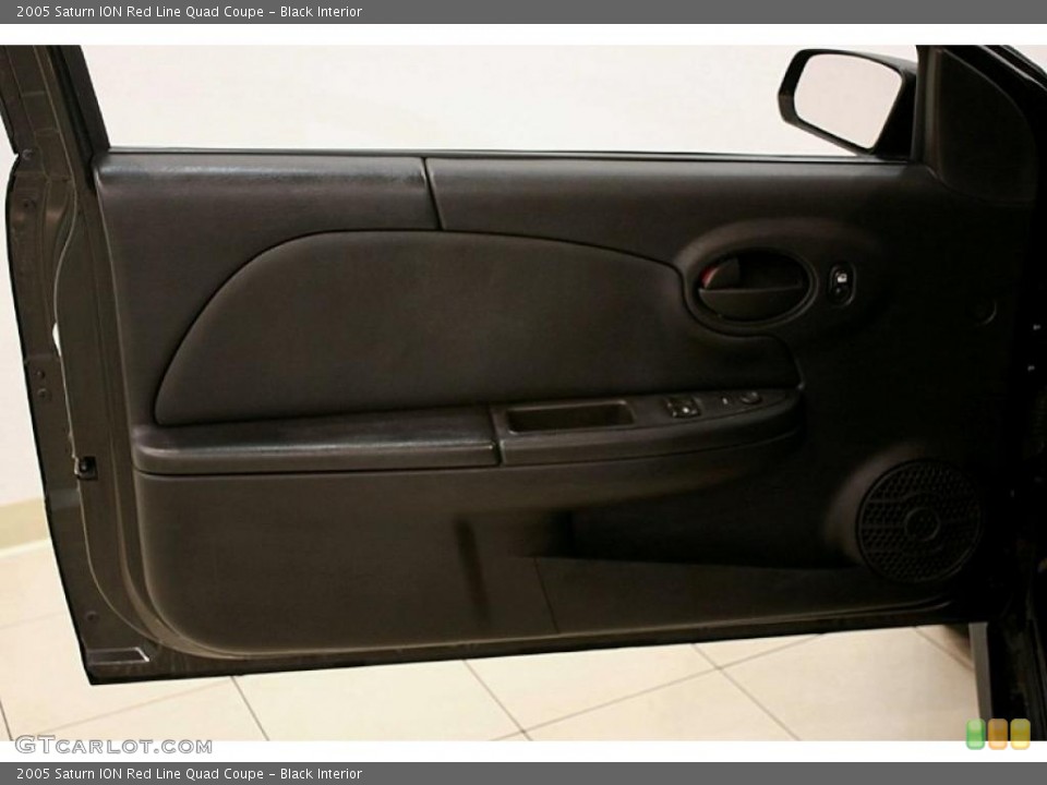 Black Interior Door Panel for the 2005 Saturn ION Red Line Quad Coupe #39164766