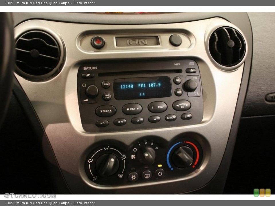 Black Interior Controls for the 2005 Saturn ION Red Line Quad Coupe #39164846