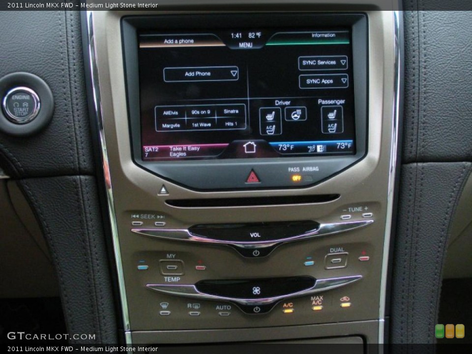 Medium Light Stone Interior Controls for the 2011 Lincoln MKX FWD #39165110