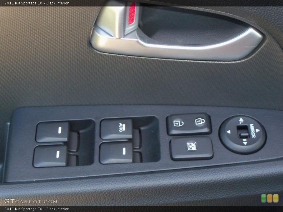 Black Interior Controls for the 2011 Kia Sportage EX #39166354