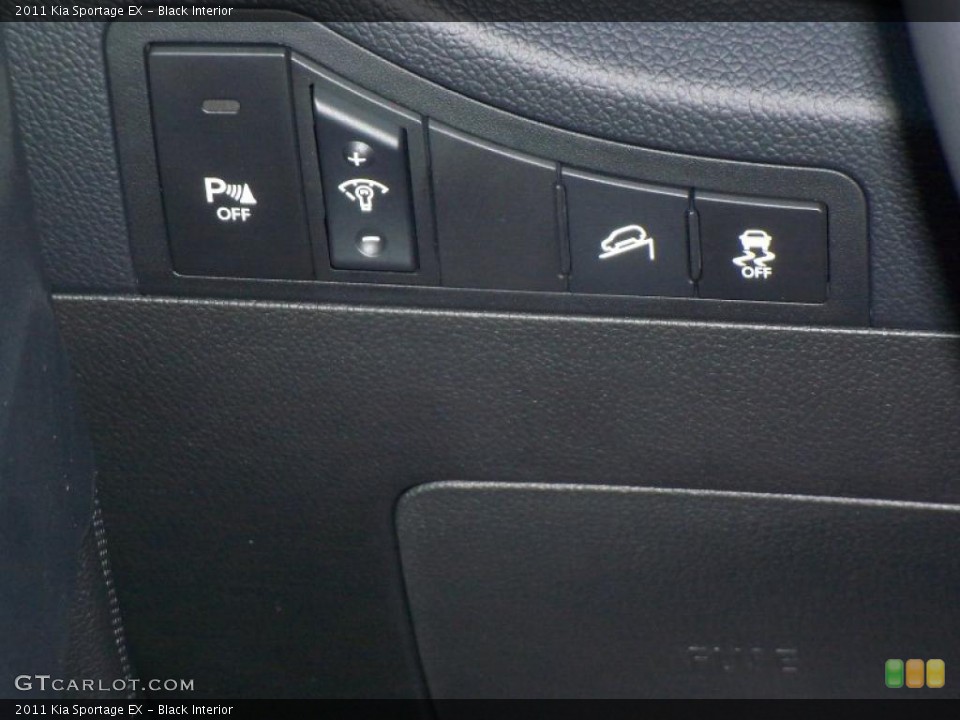 Black Interior Controls for the 2011 Kia Sportage EX #39166578