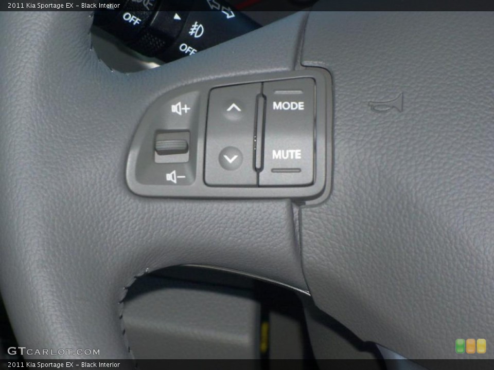 Black Interior Controls for the 2011 Kia Sportage EX #39167078